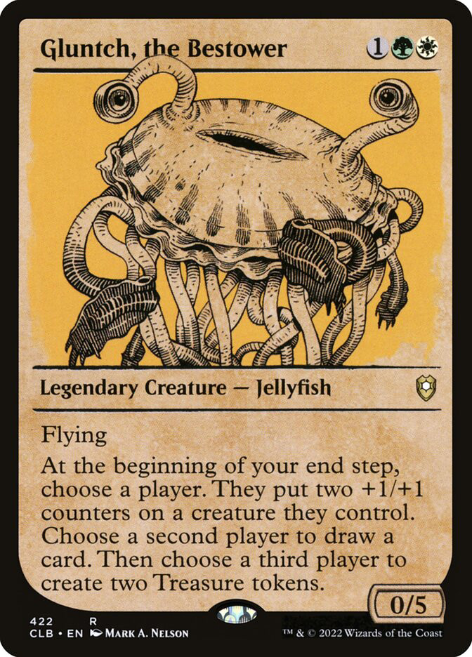 mtg dnd showcase cards Adventures Forgotten in the Realms D&D Module 7 - Common Trample Keen senses When Owlbear enters the battlefield Gluntch, the Bestower | Commander