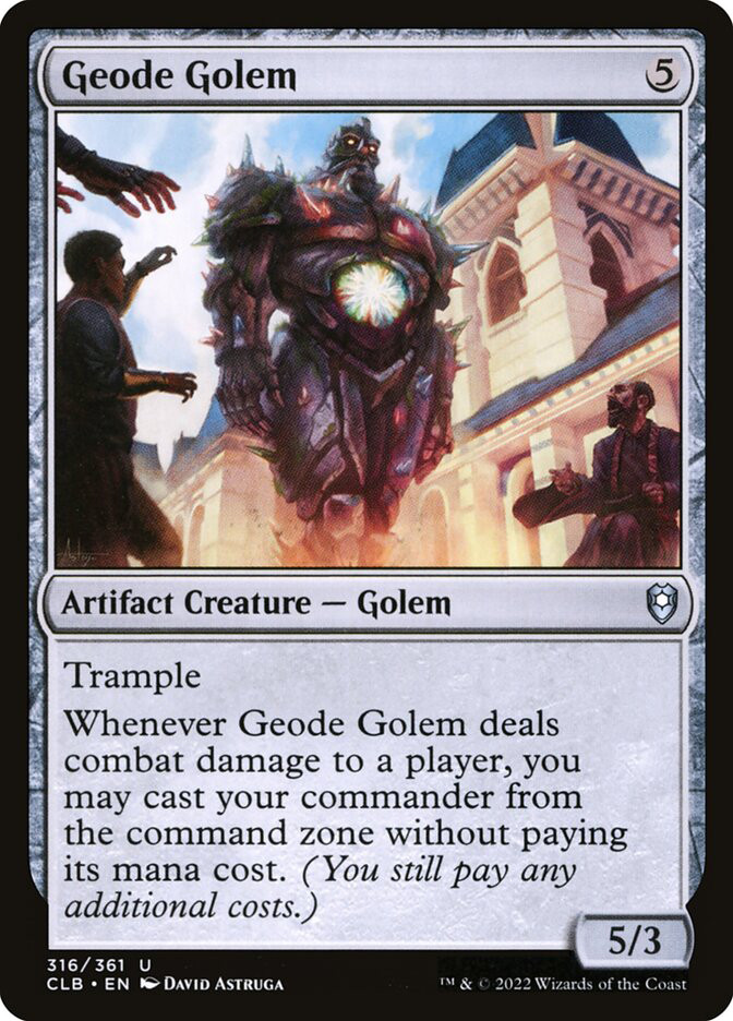 Geode Golem | Commander Legends: Battle for Baldur's Gate | Star City Games Geode Golem | Commander Legends: Battle for Baldur's Gate | Star City Games