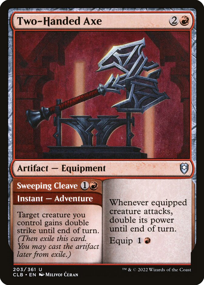 Two-Handed Axe // Sweeping Cleave | Commander Legends: Battle for