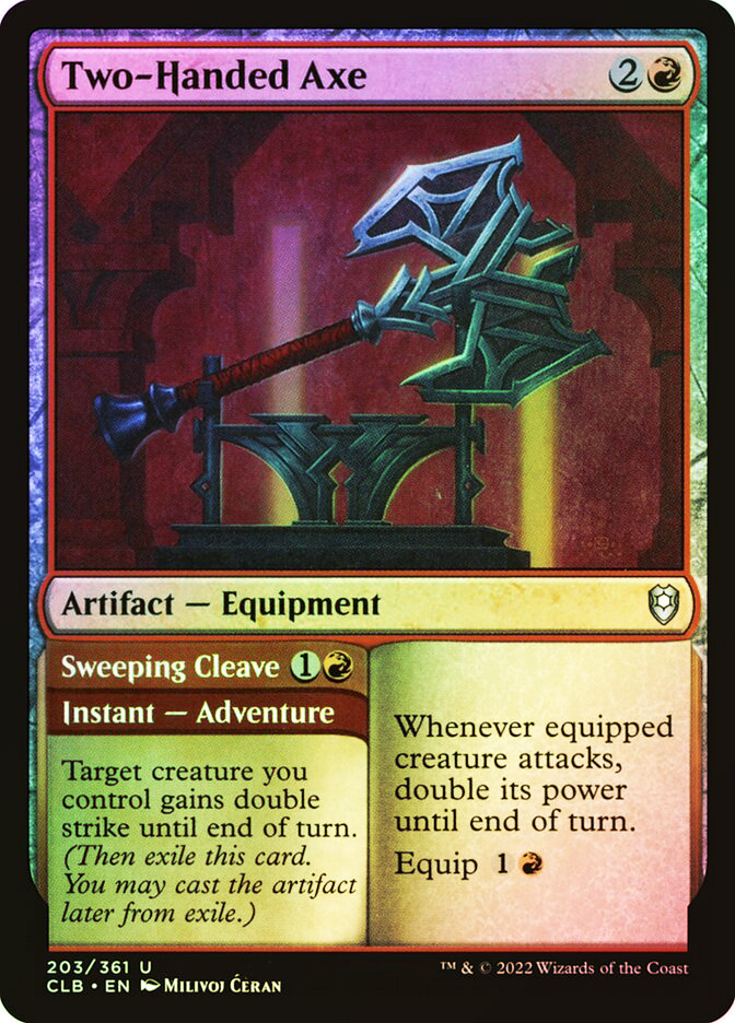Two-Handed Axe // Sweeping Cleave | Commander Legends: Battle for