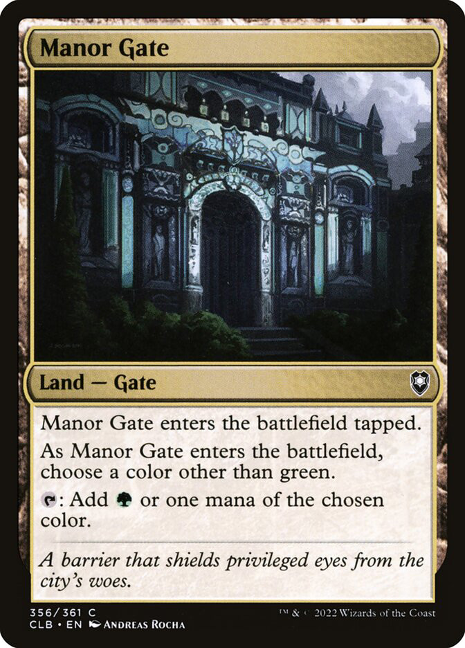 Manor Gate | Commander Legends: Battle for Baldur's Gate | Star City Games