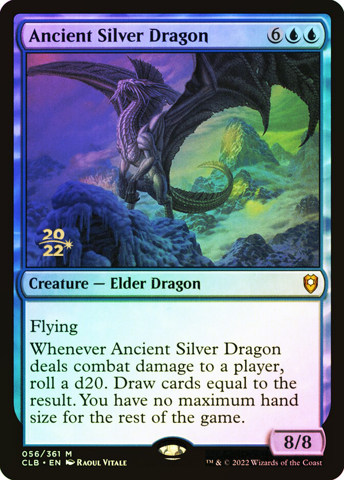 Ancient Silver Dragon (Prerelease) (Commander Legends: Battle for