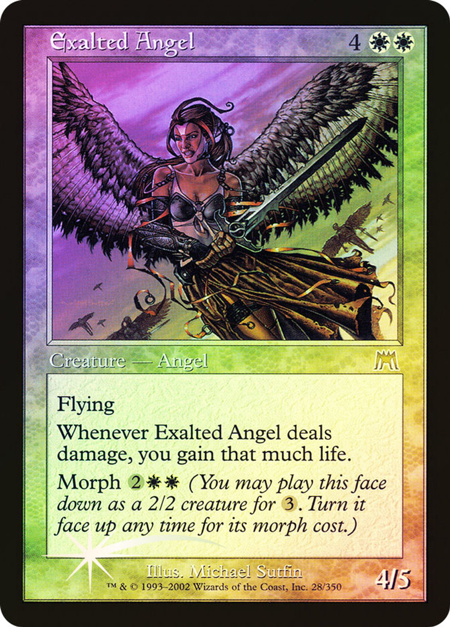 逸品】 MTG【Foil/英】賛美されし天使/Exalted Angel [ONS] マジック 