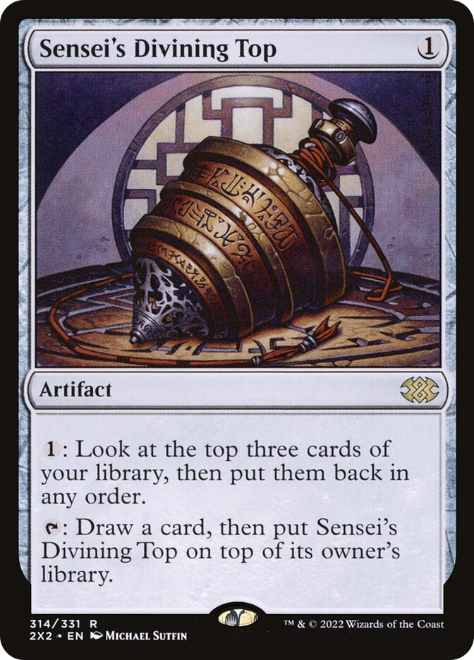 マジック：ザ・ギャザリング Sensei's Divining Top 2X2 MTG Sensei's Divining Top | Double Masters 2022 | Star City Games