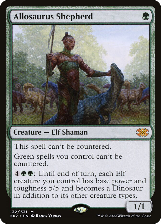mtg Allosaurus Shepherd/アロサウルス飼い　エラーカード Allosaurus Shepherd | Double Masters 2022 | Star City Games