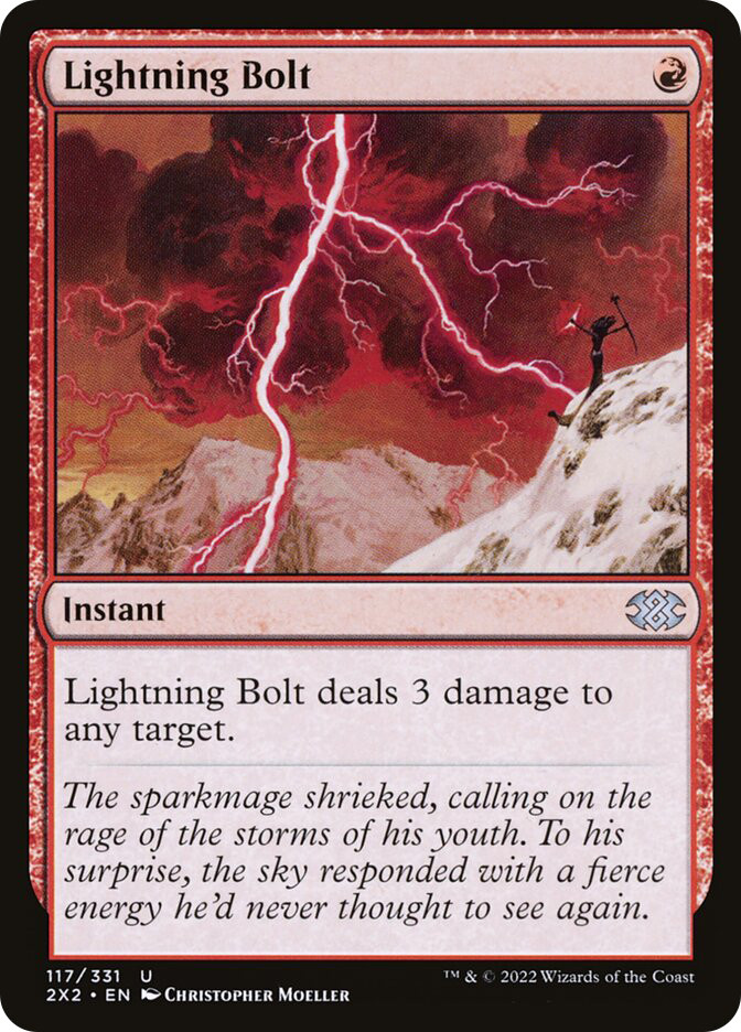 マジック：ザ・ギャザリング 2022 Magic: The Gathering Lightning Bolt Lightning Bolt | Double Masters 2022 | Star City Games