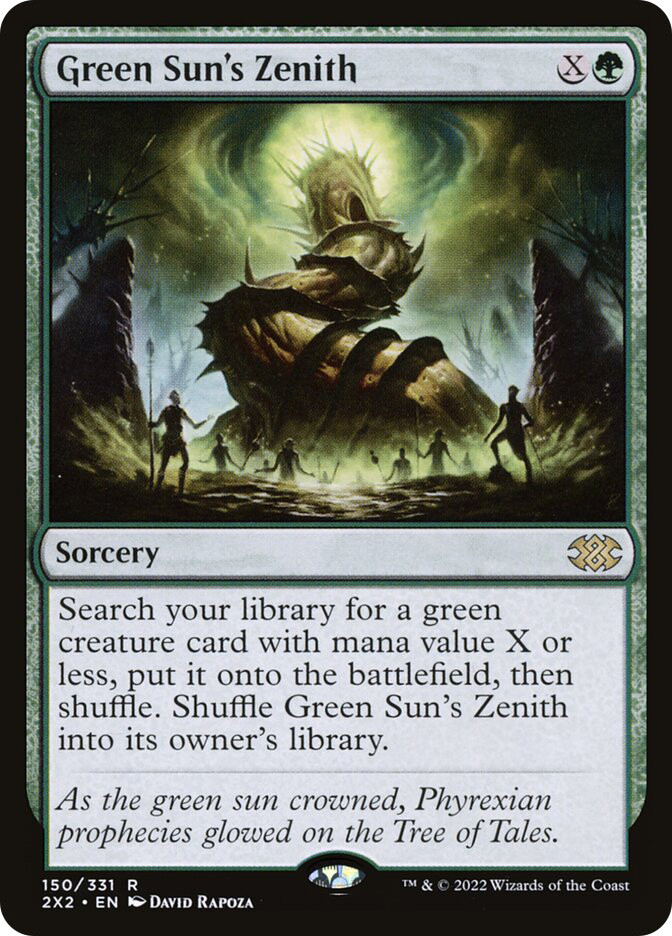 緑の太陽の頂点/Green Sun's Zenith foil 2枚セット Green Sun's Zenith | Double Masters 2022 | Star City Games