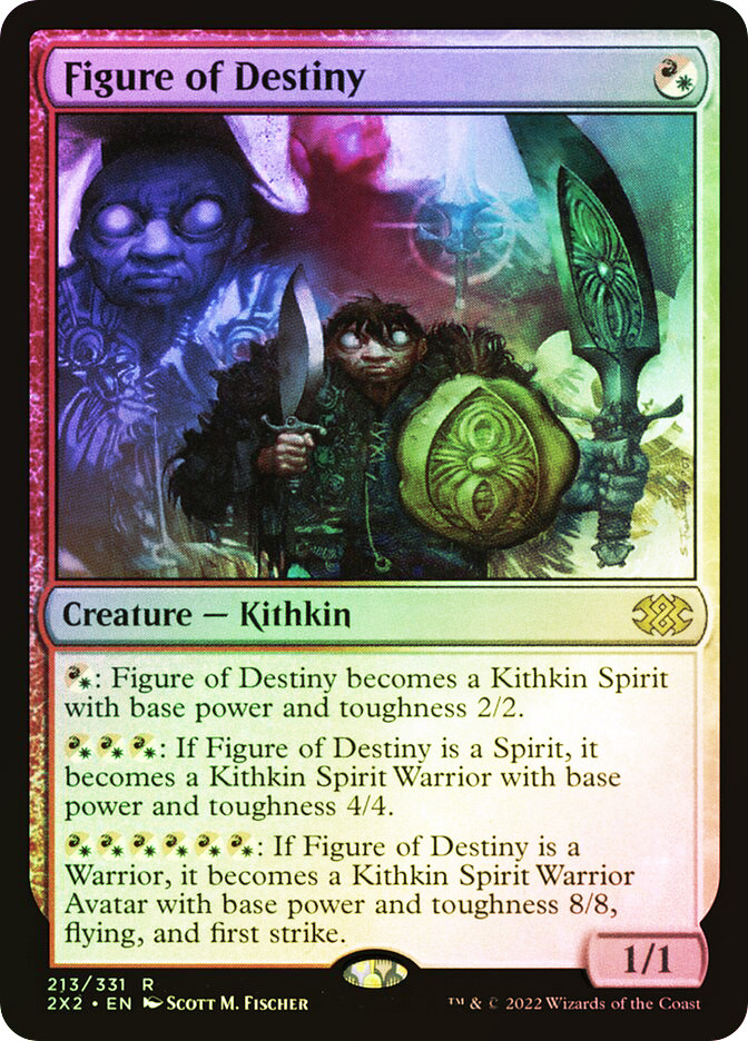 Magic the Gathering Trading Card Game Double Masters 2022 Rare Foil Figure of Destiny #213 Magic the Gathering Trading Card Game Double Masters 2022 Rare Foil Figure of Destiny #213