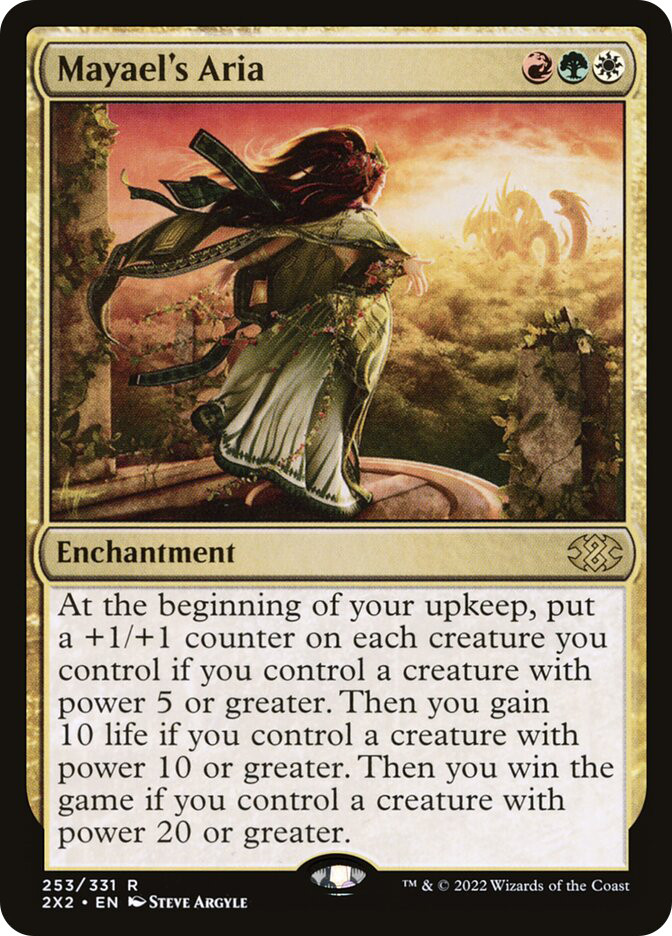 Mtg Double Masters 2022 Rare Mayael's Aria #253 Mtg Double Masters 2022 Rare Mayael's Aria #253