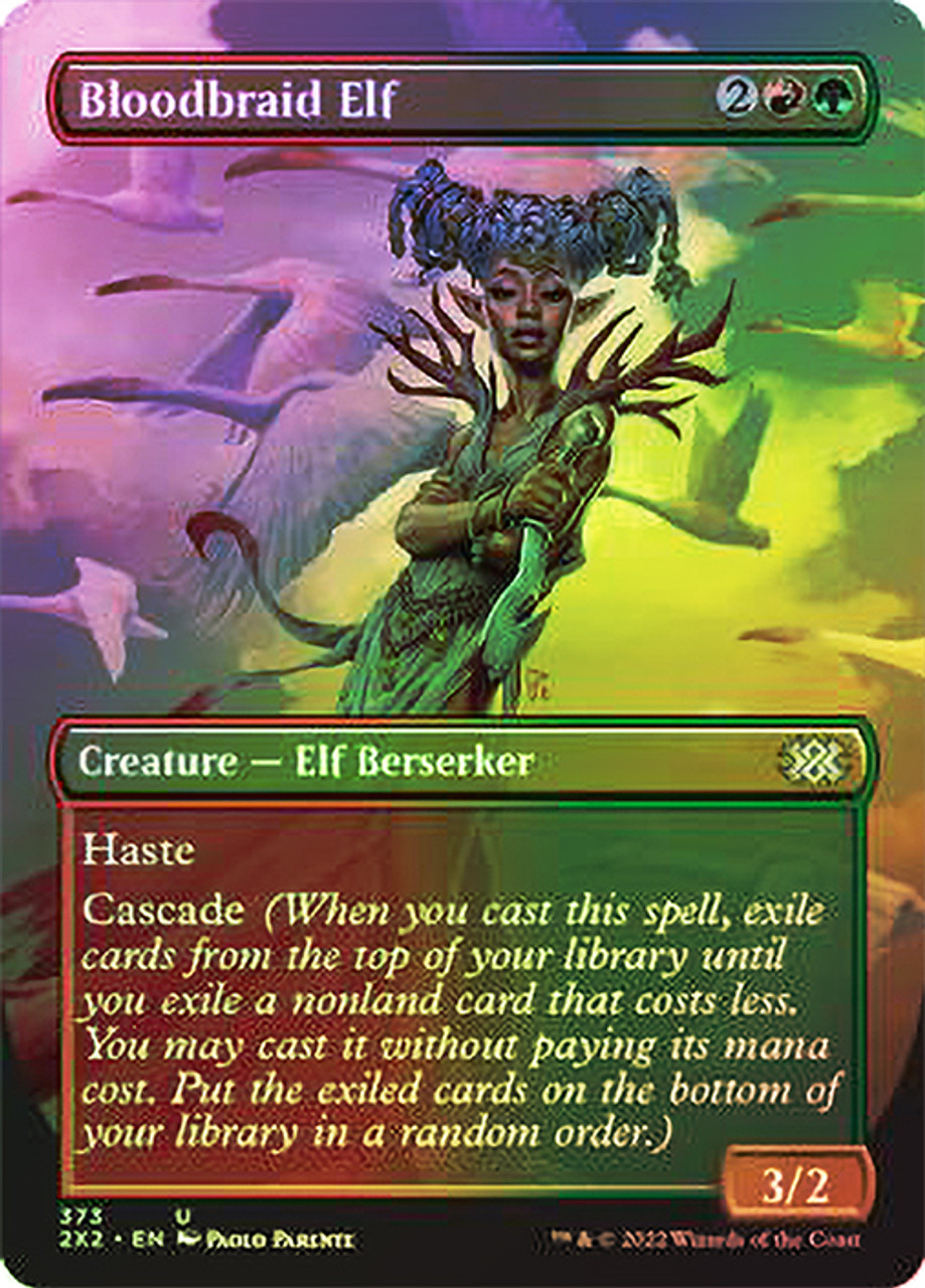 Bloodbraid Elf (Borderless) | Double Masters 2022 - Variants