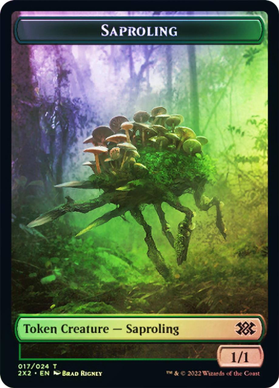 {Saproling Token} // {Treasure Token}