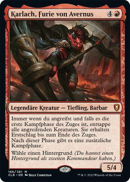 baldur's gate 『激レア』 Karlach, Fury of Avernus | Commander Legends: Battle for Baldur's