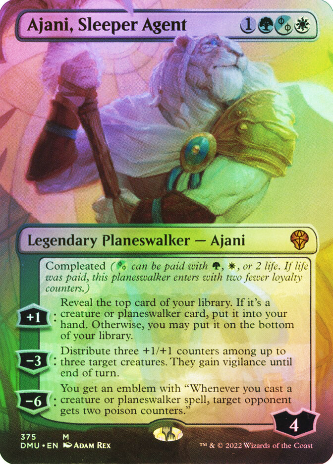 mtg all ajani cards Aether Revolt Mythic Rare Foil Ajani, Valiant Protector #185 It has This creatures power and toughness are each equal to your life total Ajani, Sleeper Agent | Dominaria