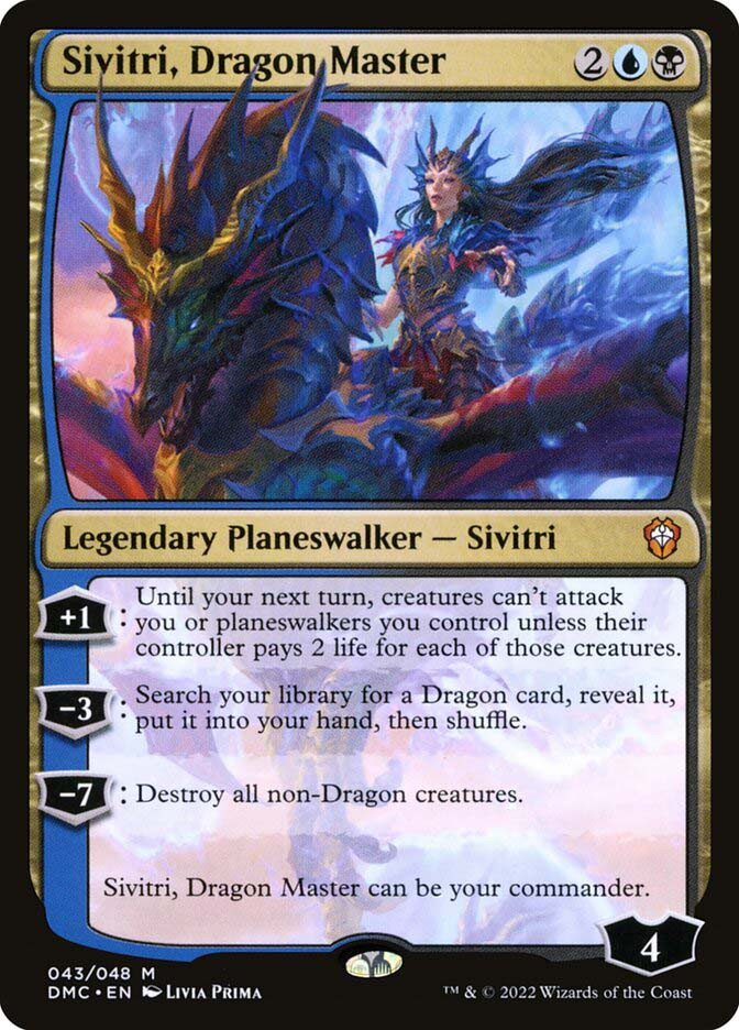 mtg sivitri dragon master commander deck Sivitri, Dragon Master | Dominaria United Commander