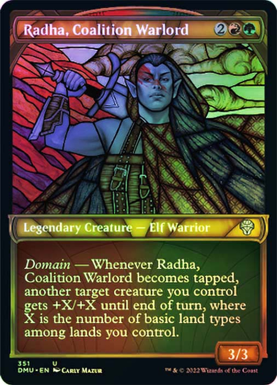 Radha, Coalition Warlord (Showcase) (Textured Foil) | Dominaria