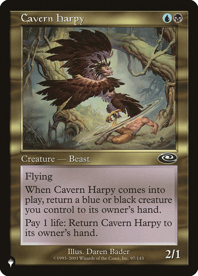 【MTG】Aluren 4枚 + Cavern Harpy 3枚 セット Cavern Harpy | Mystery Booster / The List | Star City Games