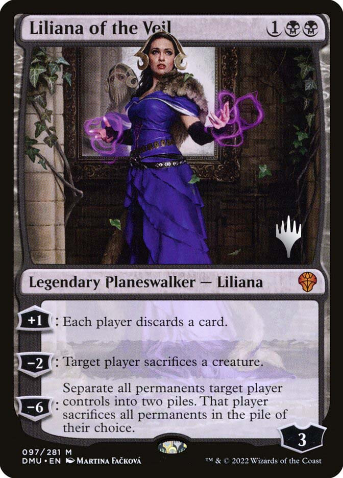 マジック：ザ・ギャザリング Liliana of the Veil 2018 Box Topper Liliana of the Veil (Promo Pack) (Dominaria United) | Promo | Star