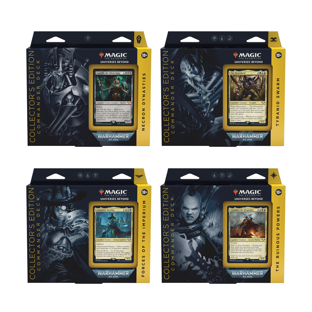 Warhammer 40,000 Collector's Edition Commander Deck Set of 4 [SLDMTG