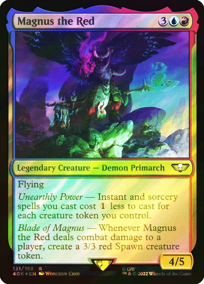 magnus the red mtg commander deck Be'lakor, the Dark Master DEMONS Warhammer 40k Magic MTG Custom Comman –  CommanderComplete main image 1