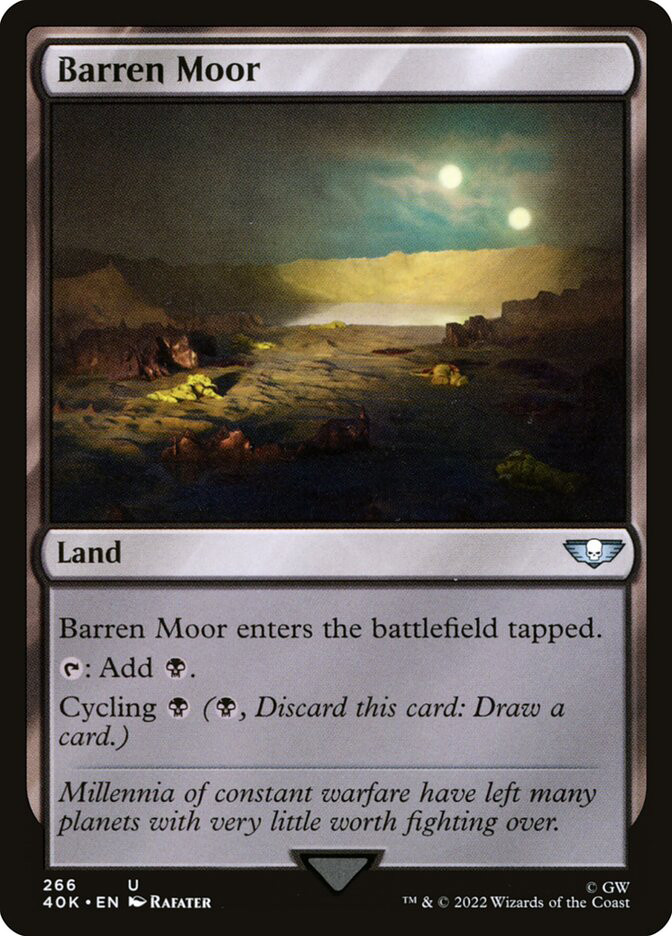やせた原野 Barren Moor 英語 foil 4枚 MTG Barren Moor | Warhammer 40,000 Commander | Star City Games