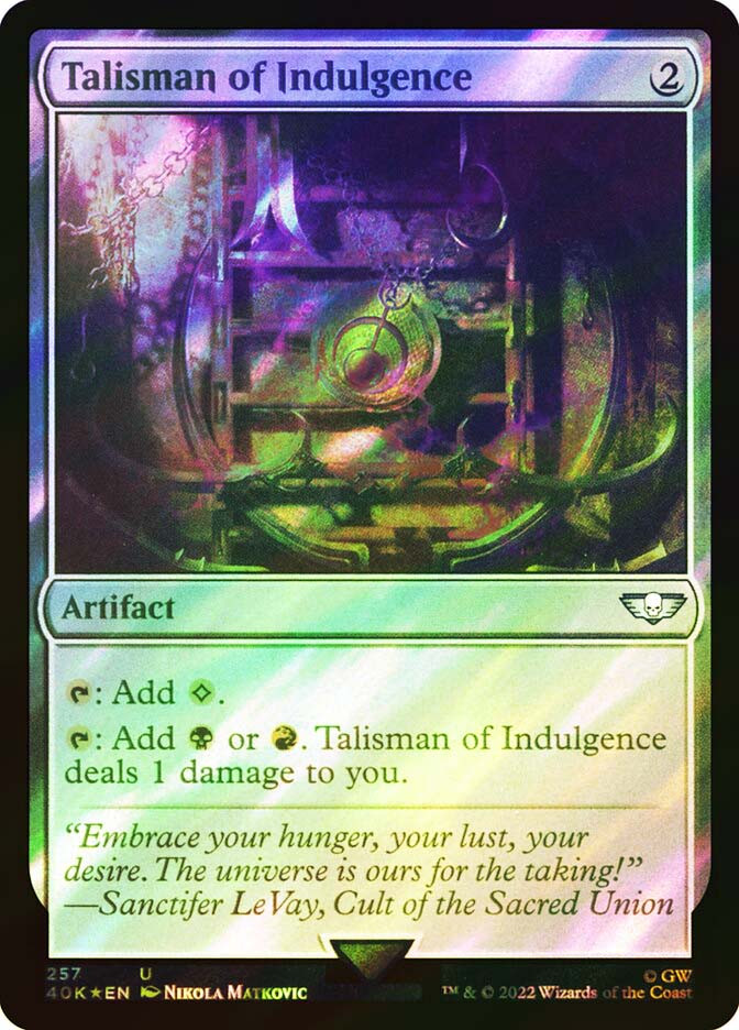 Talisman of Indulgence | Warhammer 40,000 Commander | Star City Games