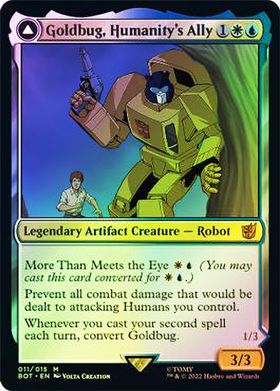 Goldbug, Humanity's Ally // Goldbug, Scrappy Scout