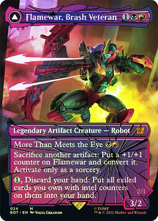 Flamewar, Brash Veteran // Flamewar, Streetwise Operative