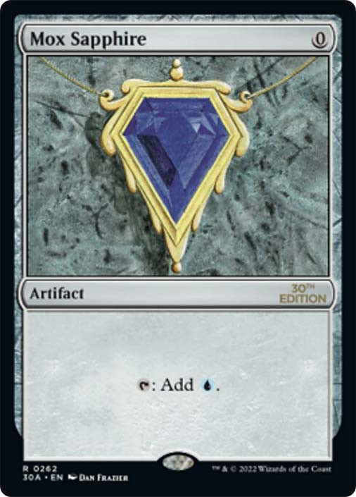 Mox Sapphire (Not Tournament Legal) | 30th Anniversary Edition 