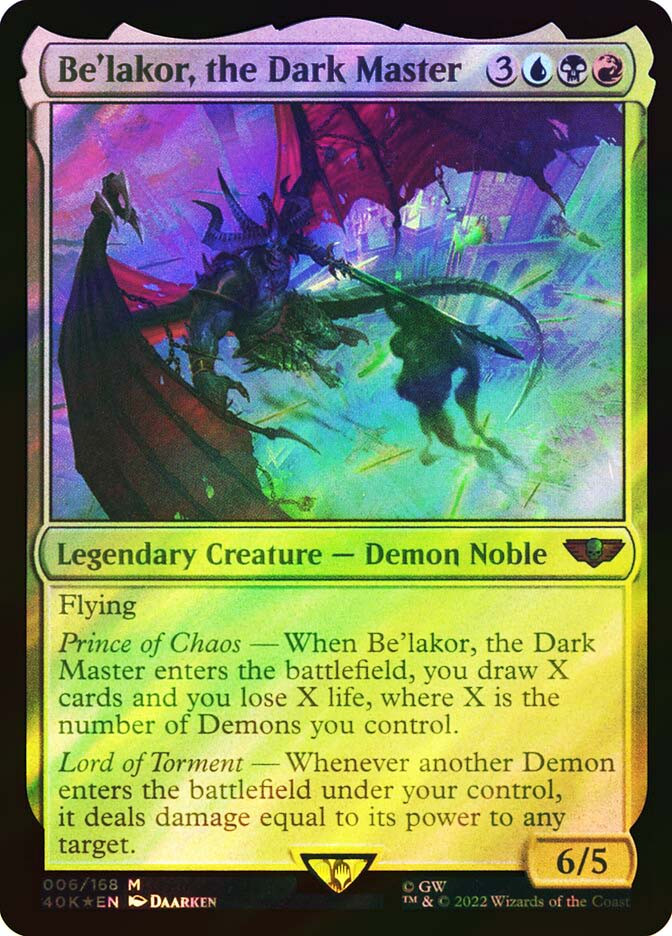 Be'lakor, the Dark Master | Warhammer 40,000 Commander | Star City