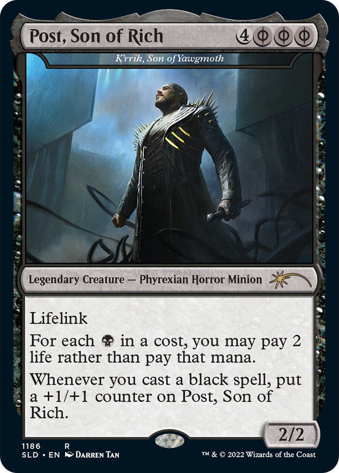 K'rrik, Son of Yawgmoth (Post, Son of Rich) (Post Malone) | Secret