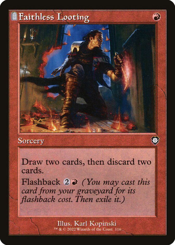 red looting cards mtg Magic The Gathering - Strixhaven - Mystical Archive Faithless Looting | The Brothers'