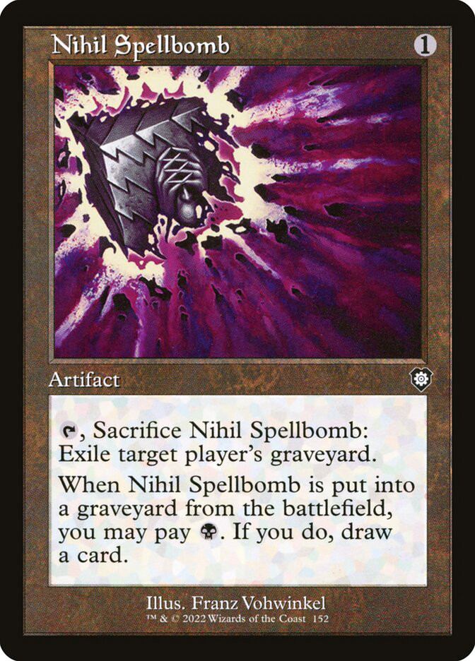 虚無の呪文爆弾/Nihil Spellbomb 英語 4枚MTG Nihil Spellbomb | The Brothers' War Commander | Star City Games