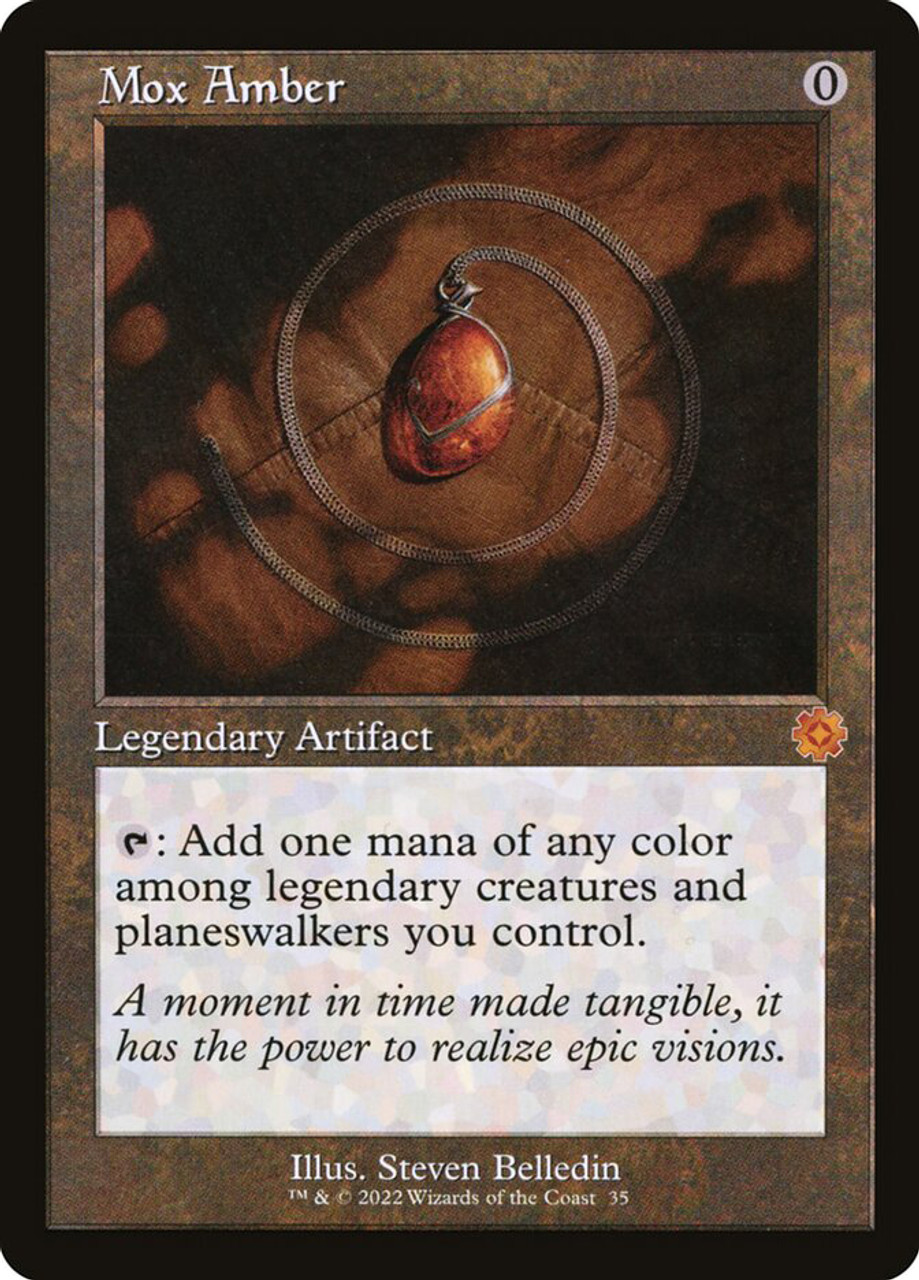 Mox Amber (#035) (Retro Frame) | The Brothers' War Retro