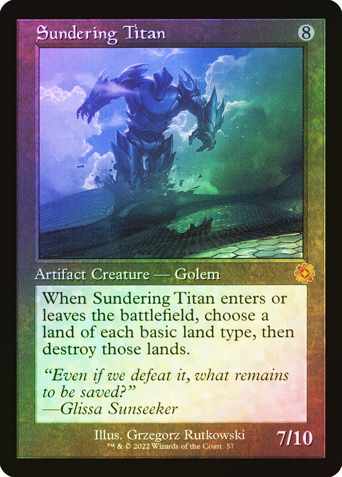 Sundering Titan (#057) | The Brothers' War Retro Artifacts | Star