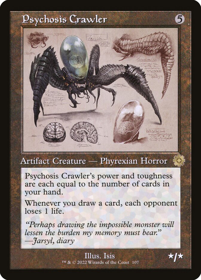 mtg cards like psychosis crawler Psychosenkrabbler - The Brothers' War Retro Artifacts #44 (Deutsch) The Gathering Cards with similar effects to