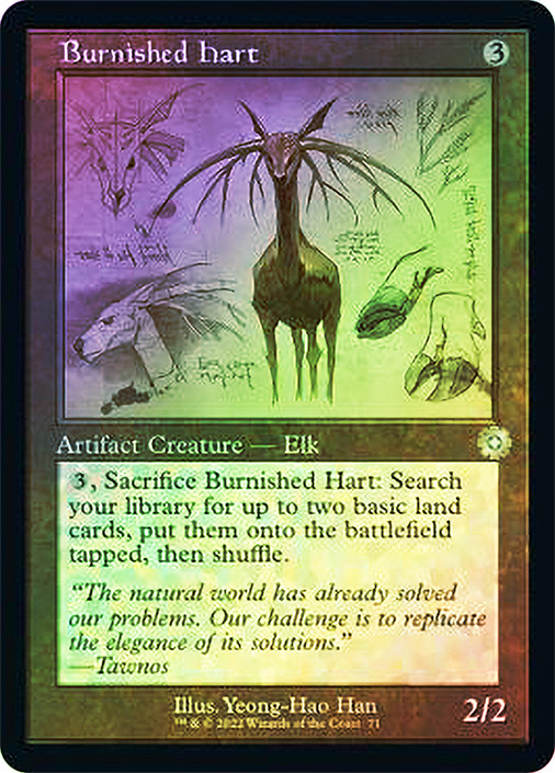 ダブルレインボーフォイル　Burnished hart mtg Burnished Hart | The Brothers' War Retro Artifacts | Star City Games