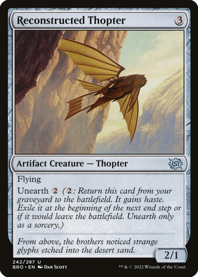 thopter cards mtg Engineer [Double Masters] Tezzeret DFT] Thopter Fabricator (Seanny) :
