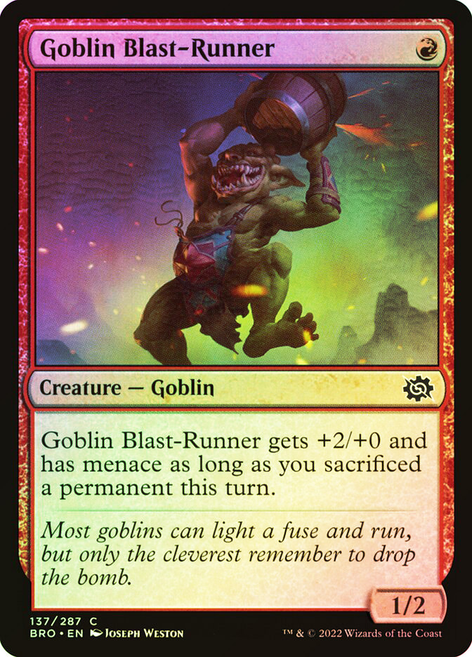 Goblin Blast-Runner | The Brothers' War | Star City Games