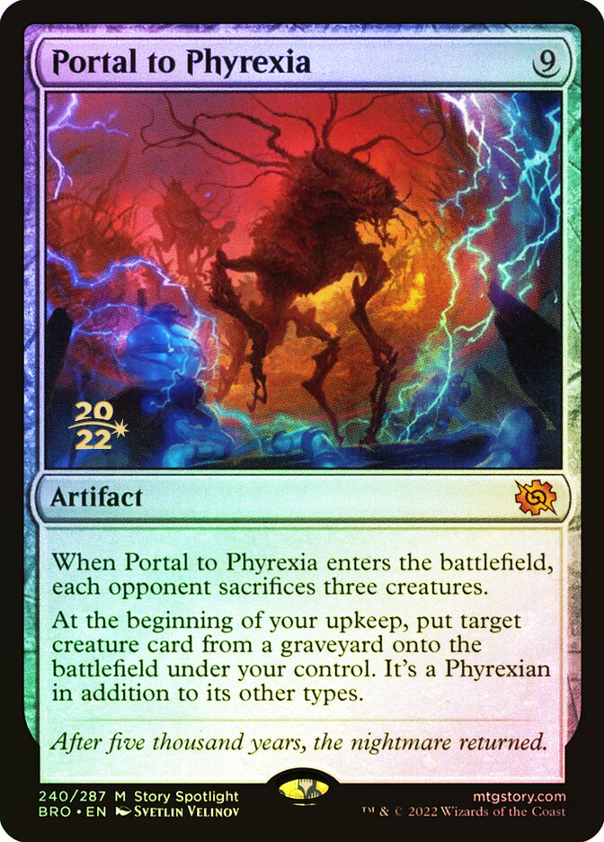 Portal to Phyrexia (Prerelease) (The Brothers' War) | Promo | Star
