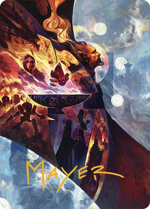 Urza's Command Art Card} (Signed) | Art Series: The Brothers' War