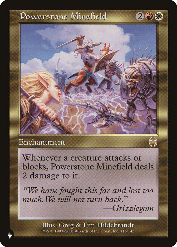 mtg powerstone cards Minefield - APC Mint / near mint condition trading card What does a full power