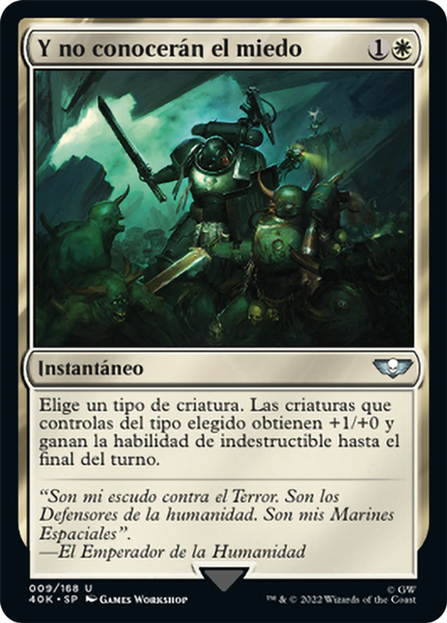 And They Shall Know No Fear | Warhammer 40,000 Commander - Spanish