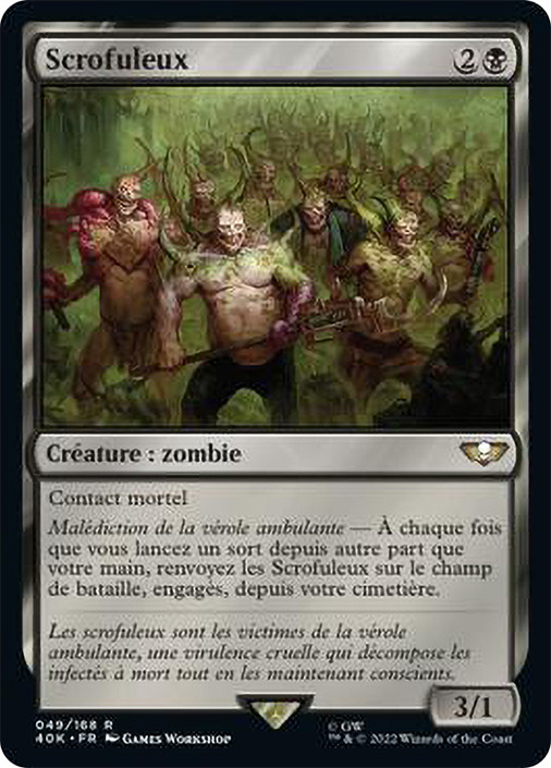 ポクスウォーカー　４枚　Poxwalkers mtg 40K 049 Poxwalkers | Warhammer 40,000 Commander - French | Star City Games