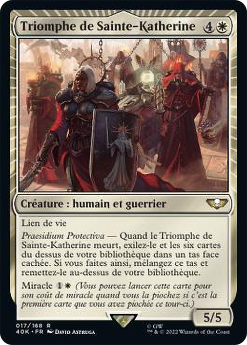 MTG Triumph 2枚セット 聖カトリーヌの凱旋 Triumph of Saint Katherine | Warhammer 40,000 Commander - French
