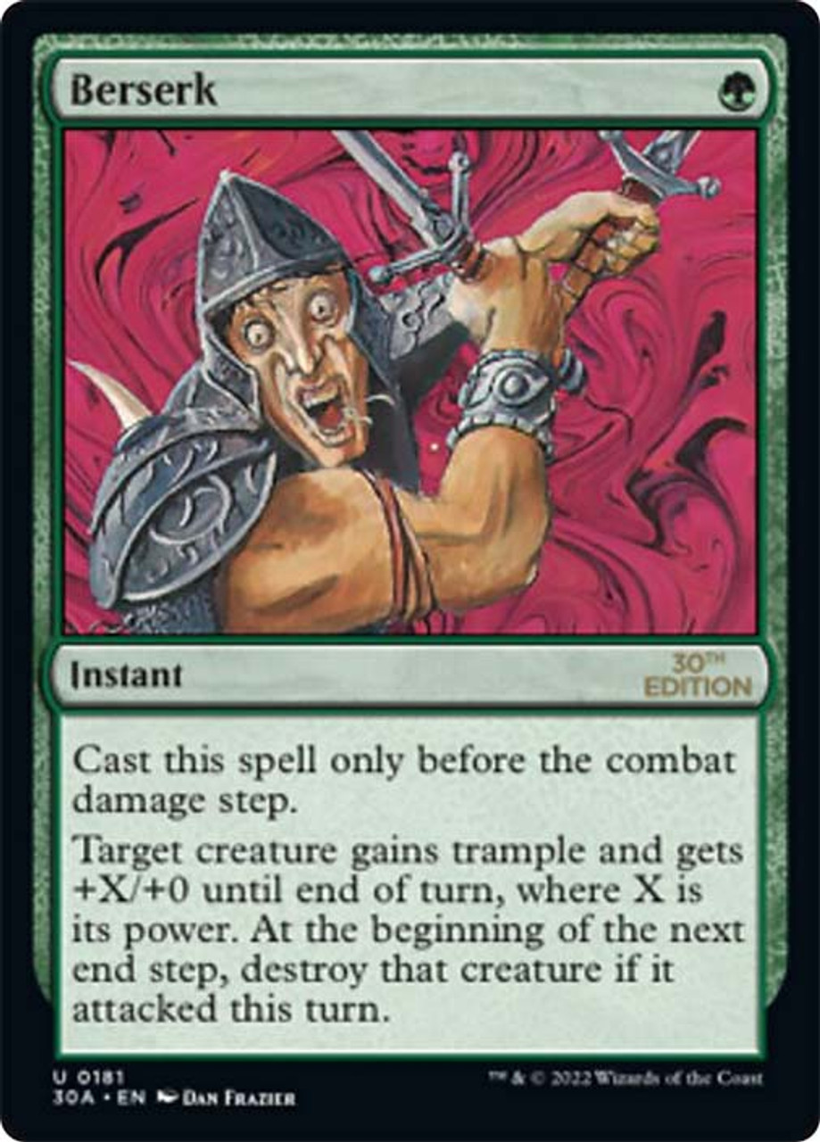 MTG Berserk foil 4枚 Berserk Foil from From the Vault: Exiled (V09) MTG Proxy