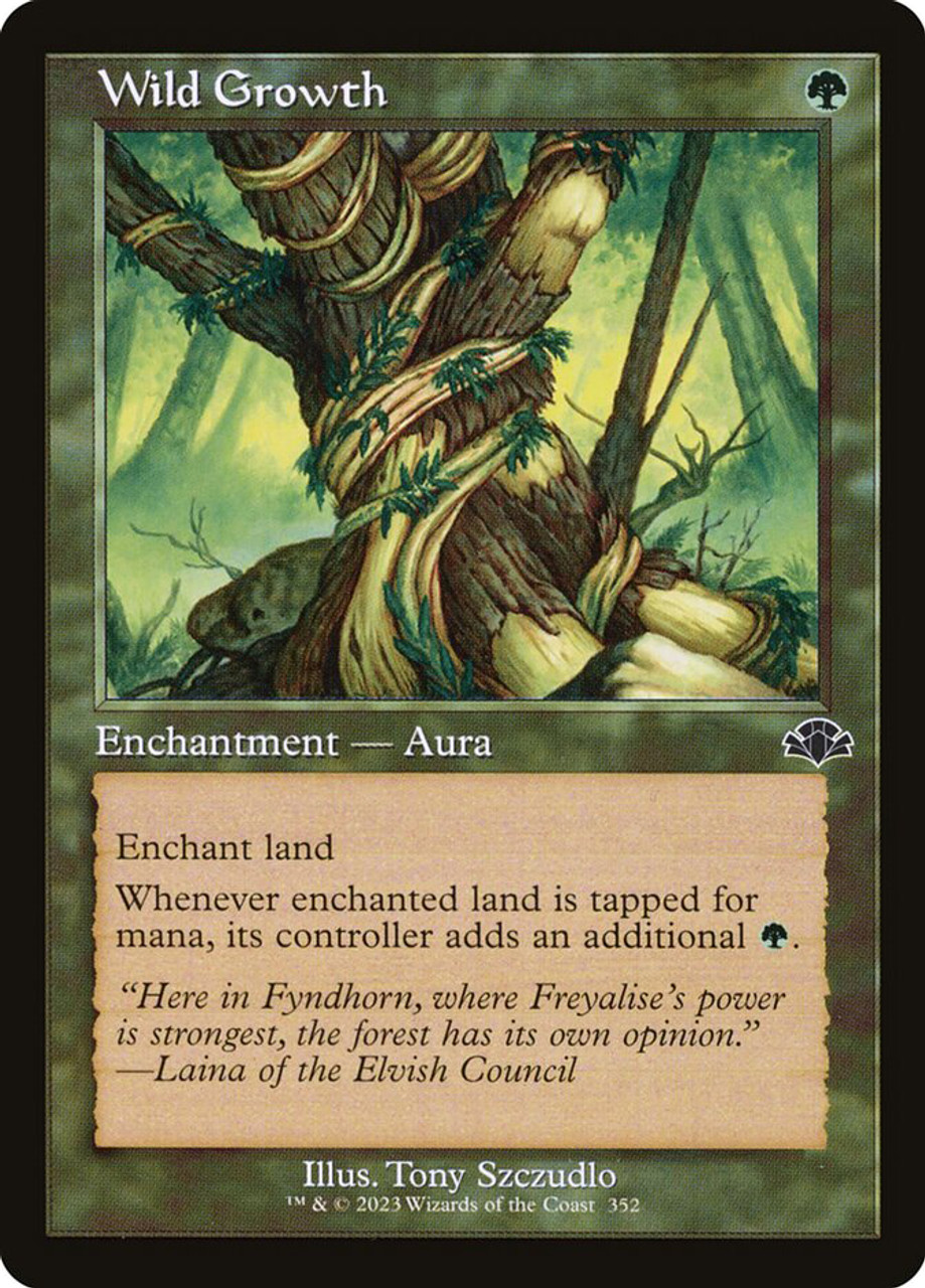 MTG　繁茂／Wild Growth　ベータ版 Wild Growth (Retro Frame) | Dominaria Remastered - Retro