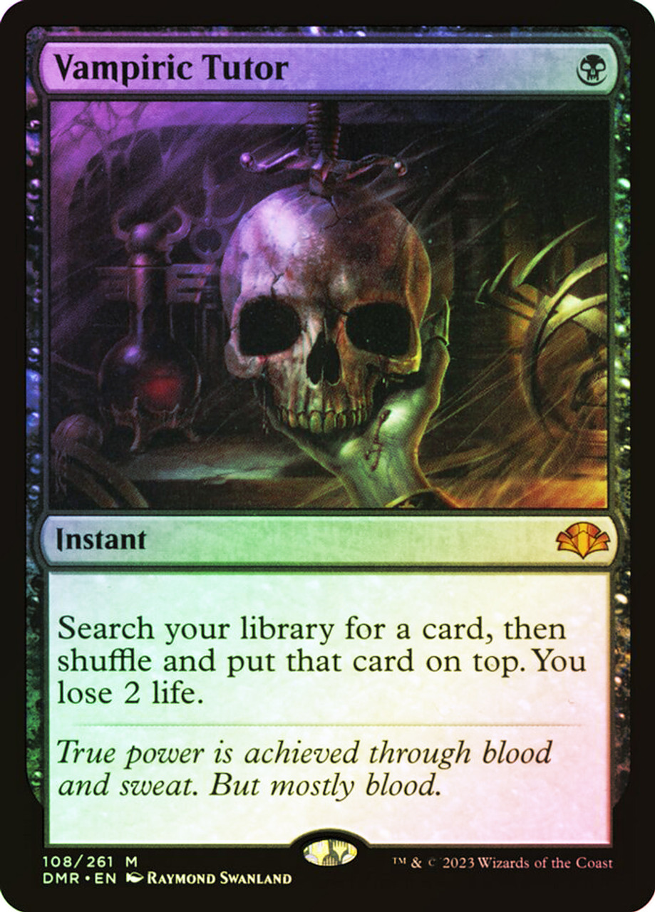 MTG][英語FOIL] 吸血の教示者/Vampiric Tutor [ジャッジ褒章 ...