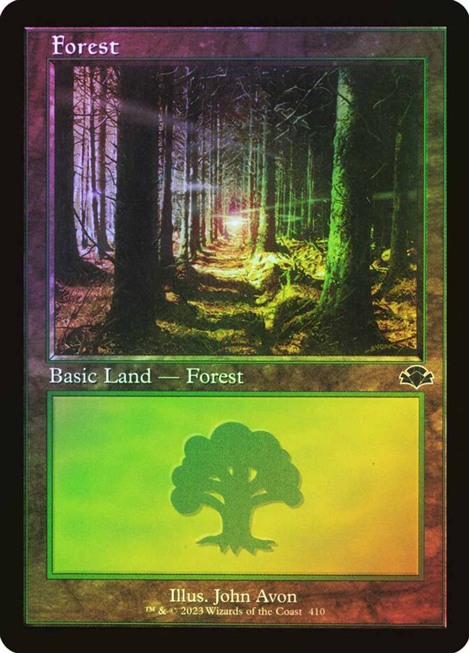 Forest (#410) (Retro Frame) | Dominaria Remastered - Retro Frame