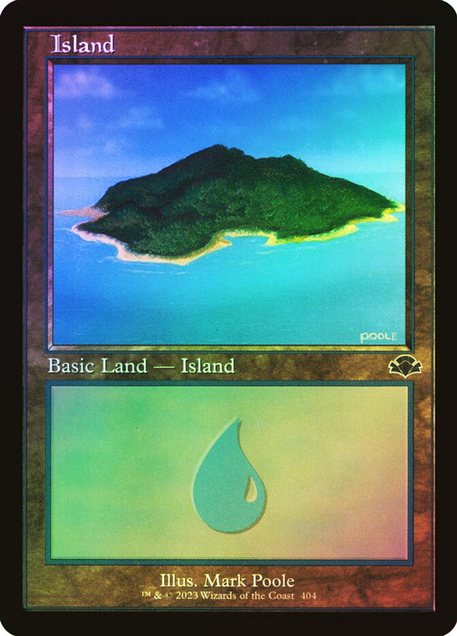 Island (#404) (Retro Frame) | Dominaria Remastered - Retro Frame 