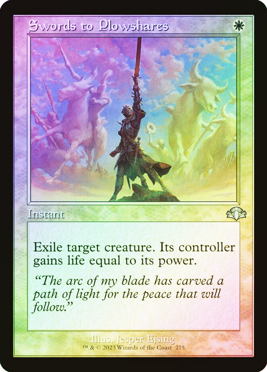 Swords to Plowshares (Retro Frame) | Dominaria Remastered